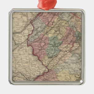 New Jersey 9 Metalen Ornament