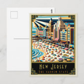 New Jersey | Art. Deco Briefkaart (Voorkant / Achterkant)