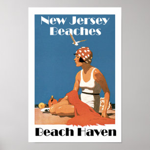 New Jersey Beaches ~ Beach Haven Poster