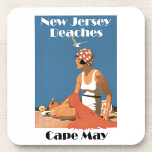New Jersey Beaches ~ Cape May Bier Onderzetter
