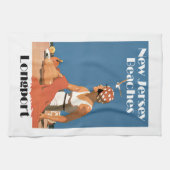 New Jersey Beaches ~ Longport Theedoek (Horizontaal)