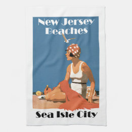 New Jersey Beaches ~ Zee Isle City Theedoek