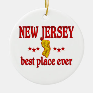 New Jersey Best Keramisch Ornament