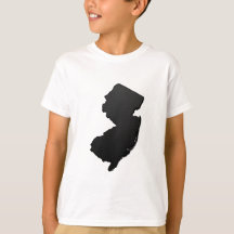 New Jersey Black Outline