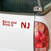 New Jersey Bred (Bumper) Sticker (Op Truck)