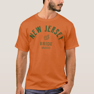 New Jersey bride bachelorette voor de bride wed T-shirt