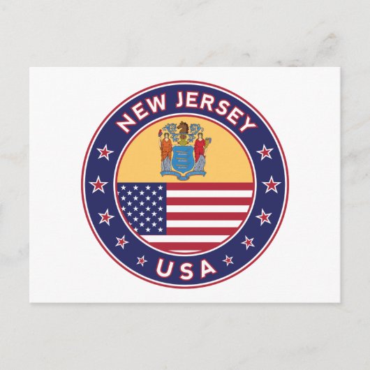 New Jersey Briefkaart (Voorkant)