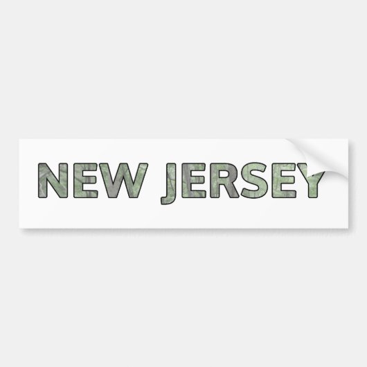 New Jersey Bumpersticker (Voorkant)