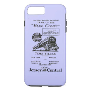 New Jersey Central Blue Comet Train iPhone 8 Plus / 7 Plus Hoesje