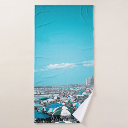 New Jersey Coastal Beach Art Badhanddoek (Badhanddoek)