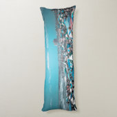 New Jersey Coastal Beach Art Lichaamskussen (Achterkant (Verticaal))