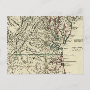 New Jersey, Delaware, Virginia, North Carolina Briefkaart