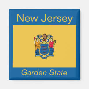 New Jersey Flag Magnet Magneet