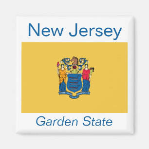 New Jersey Flag Magnet Magneet