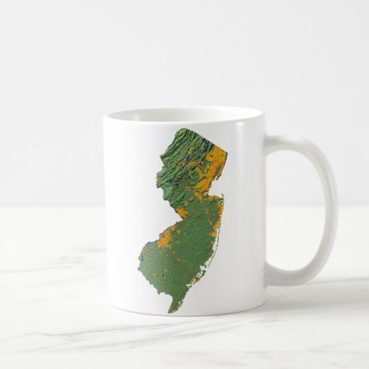New Jersey Flag + Map Mok (Rechts)