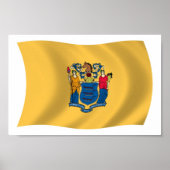 New Jersey Flag Poster Print (Voorkant)