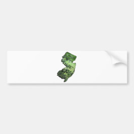 New Jersey Forest State Outline Bumpersticker