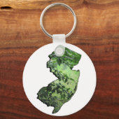 New Jersey Forest State Outline Sleutelhanger (Voorkant)