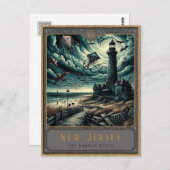 New Jersey | Gotische kunst Briefkaart (Voorkant / Achterkant)