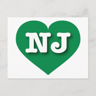 New Jersey Green Heart - Ik hou van NJ Briefkaart