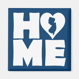 New Jersey Home Heart State Fridge Magnet Magneet