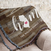 New Jersey Home State Persoonlijke Hout Look Deken