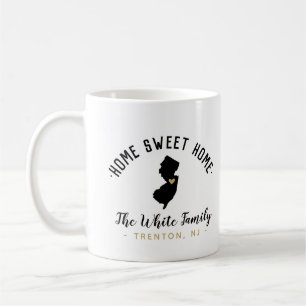 New Jersey Home Sweet Home Familie Monogram Mok
