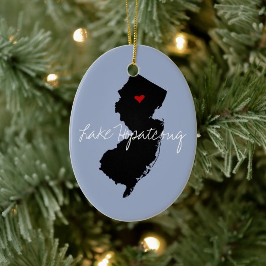 New Jersey Hometown Keramisch Ornament (Boom)