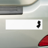 New Jersey in Black en White Bumpersticker (Op auto)