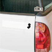 New Jersey in Black en White Bumpersticker (Op Truck)