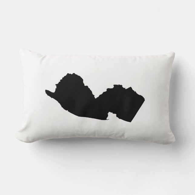 New Jersey in Black en White Kussen (Voorkant)