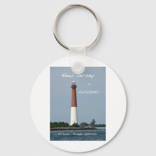 New Jersey is Geweldige - vuurtoren van Barnegat Sleutelhanger