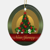 New Jersey kerstboomversiering Keramisch Ornament (Links)