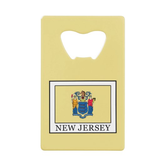 New Jersey Kredietkaart Flessenopener (Voorkant)