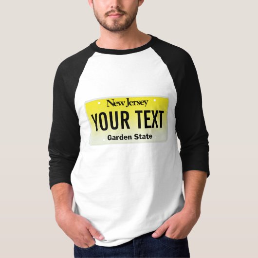 New Jersey licence bord T-shirt (Voorkant)