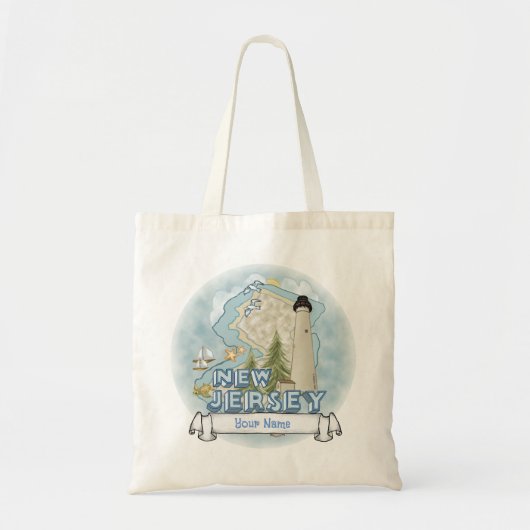 New Jersey Lighthouse Tote Bag (Voorkant)