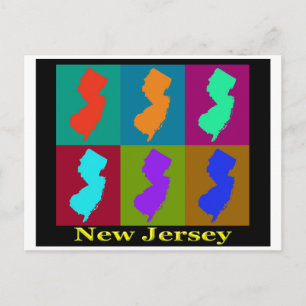 New Jersey Map Briefkaart