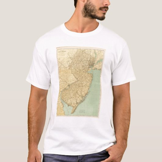 New Jersey Map T-shirt (Voorkant)