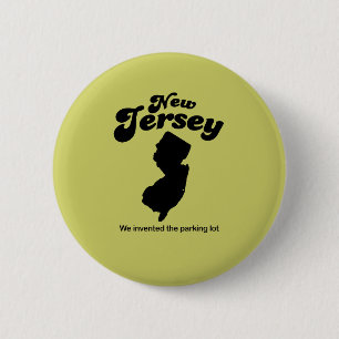 New Jersey Motto - We hebben de parkeerplaats uitg Ronde Button 5,7 Cm