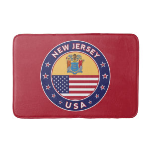New Jersey, New Jersey, sticker, telefooncel, tas Badmat