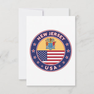 New Jersey, New Jersey, sticker, telefooncel, tas Kaart