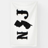 NEW JERSEY NJ College Dorm  Spandoek (Verticaal)