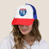 New Jersey NJ I-78 Interstate Highway Shield - Trucker Pet (In situ)