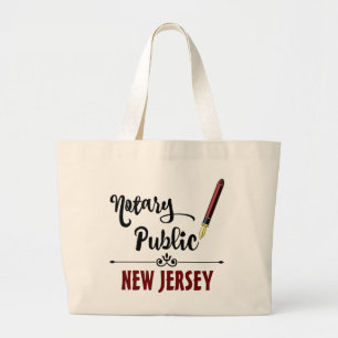 New Jersey Notary Public Ink Pen Grote Tote Bag