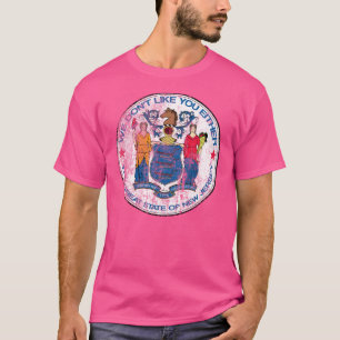 New Jersey offical State Seal noodlottig T-shirt