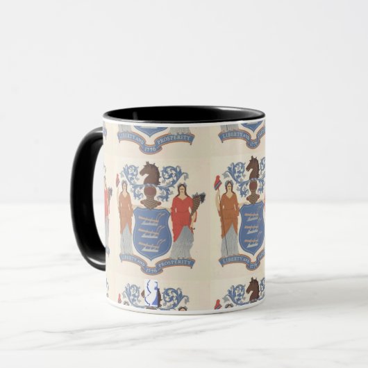 New Jersey Original 1776 State Seal Mok (Voorkant links)