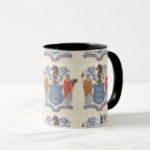 New Jersey Original 1776 State Seal Mok (Voorkant rechts)