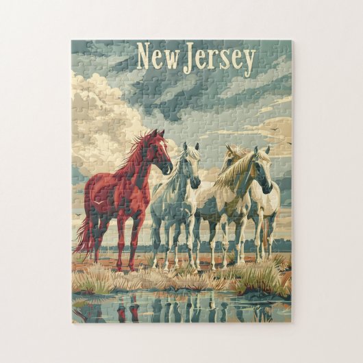 New Jersey Paarden Legpuzzel (Verticaal)