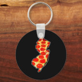 New Jersey Pepperoni Zza Sleutelhanger (Voorkant)