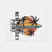 New Jersey Point Pleasant Surfing Surfer _1  Fleece Deken (Voorkant (Horizontaal))